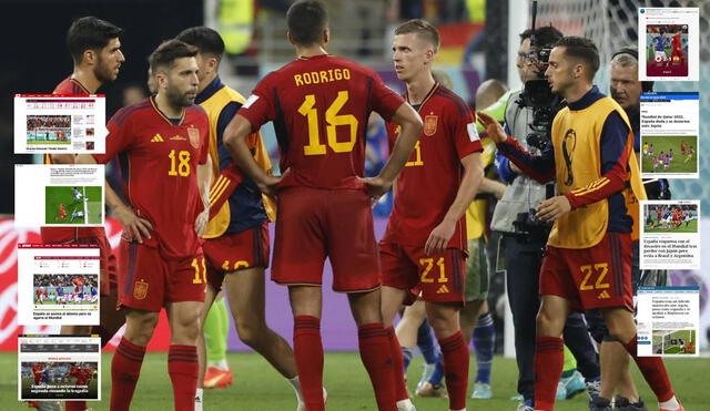 La selección española perdió 2-1, pero le alcanzó para clasificar a octavos de Qatar 2022. Foto: composición/EFE