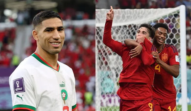 El ganador de Marruecos vs. España jugará con el vencedor de Portugal vs. Suiza. Foto: composición LR/AFP