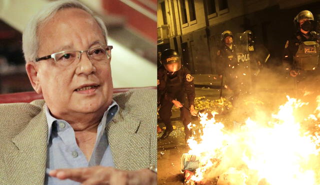 César Hildebrandt consideró que las manifestaciones serían producto de “una resaca de 16 meses de desgobierno” de Pedro Castillo. Foto: composición LR César Hildebrandt consideró que las manifestaciones serían producto de “una resaca de 16 meses de desgobierno” de Pedro Castillo. Foto: composición LR