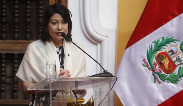 Ana Cecilia Gervasi juró el 10 de diciembre como ministra de Relaciones Exteriores. Foto: captura de "TV Perú noticias"