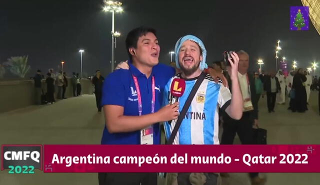 Luisito Comunica estuvo en el Argentina vs. Francia por la final de la Copa del Mundo. Foto: Latina. Video: Latina