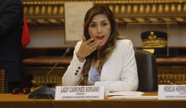 Lady Camones preside la Subcomisión de Acusaciones Constitucionales del Congreso. Foto: difusión