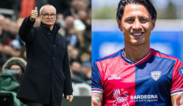 Claudio Ranieri alinea a Gianluca Lapadula en el equipo titular de Cagliari. Foto: Composición LR/AFP/Cagliari