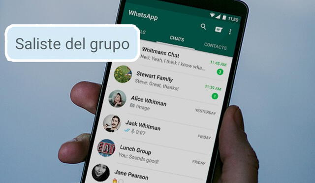 Los administradores también pueden abandonar sus propios grupos de WhatsApp. Foto: Andro4all