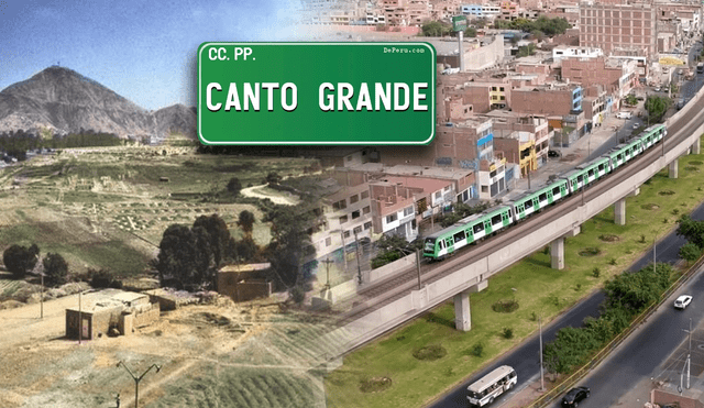 La urbanización Canto Grande fue creado por Fernando Wiesse y su hermano a inicios de 1970. Foto: composición LR/Lima la única/Mapas del Perú/Andina