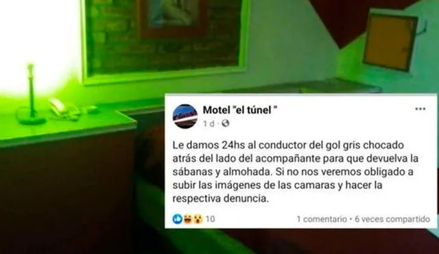 Tras hacerse viral la publicación, el hotel decidió borrarlo, aunque los usuarios lograron tomarle captura al insólito anuncio. Foto: captura de RadioEstacion