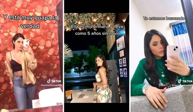 El video ha alcanzado más de tres millones de visualizaciones en TikTok. Foto: composición LR/captura de TikTok/@carmenochoa0919