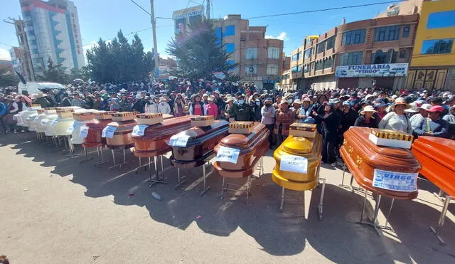 Un total de 18 fallecidos y decenas de heridos dejó protestas del 9 de enero en Juliaca. Foto: Liubomir Fernández /URPI LR