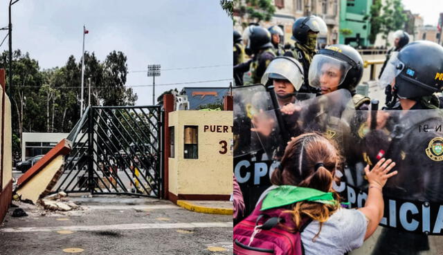 Toma de San Marcos culminó con 192 detenciones. Foto: composición LR/URPI-LR