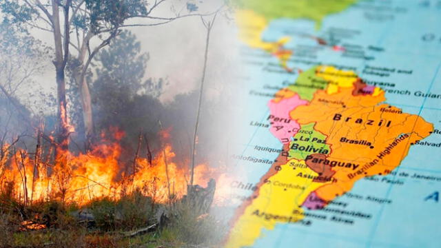 Incendios forestales en Sudamérica generan las peores emisiones de carbono en 20 años. Foto: composición LR/Saaeg.org/eldiarioAR
