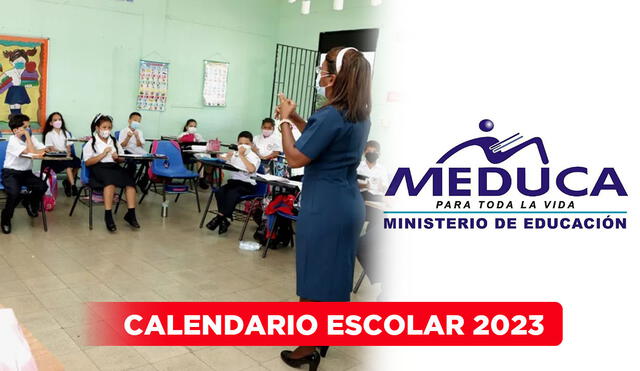 Calendario Escolar Panamá 2023. Foto: Composición-LR/Meduca
