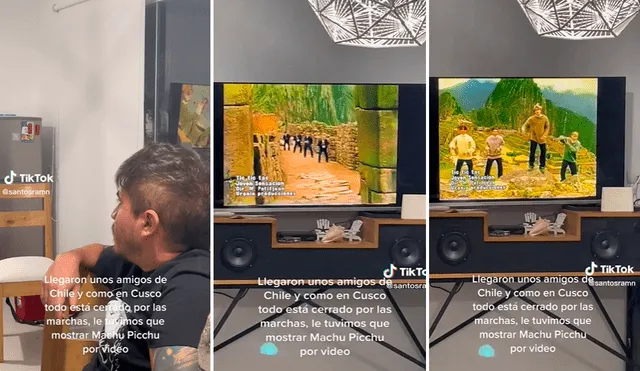 Usuarios en redes no dejaron de reír con la grabación. Foto: composición de LR/TikTok/@Santosramn