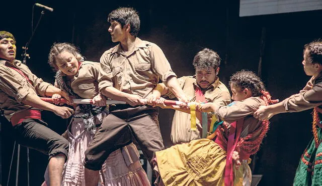 Todas las manos, todas. La obra tiene como sustento la danza Tatash, de Huánuco. Foto: difusión