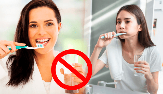 Conoce la razón por la que no debes usar agua para enjuagarte los dientes luego de cepillarte. Foto: composición La República/Freepik