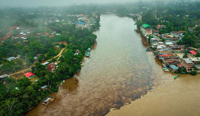 El derrame de crudo llegó a los ríos Nieves y Amazonas. Foto: Juan Cabanillas/Más que noticias–Amazonas