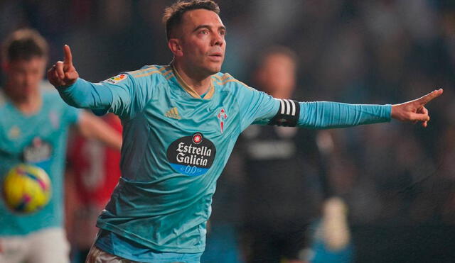 Celta de Vigo se quedó con el triunfo sobre Bilbao tras el tanto de Iago Aspas. Foto: LaLiga