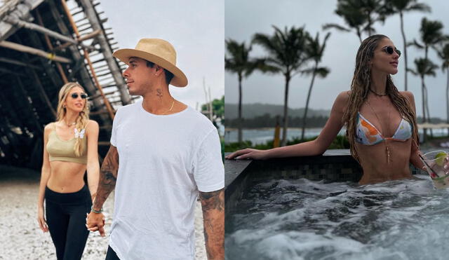 Hugo García y Alessia Rovegno en Hawái. Foto: composición LR/Instagram