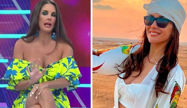 Rosángela Espinoza habló sobre su pretendiente y se mostró emocionada por el momento que está atravesado. Foto: captura de América TV/Instagram