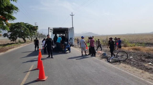 Uno de los accidentados fue hallado muerto al costado de la vía. Foto: Día a Día