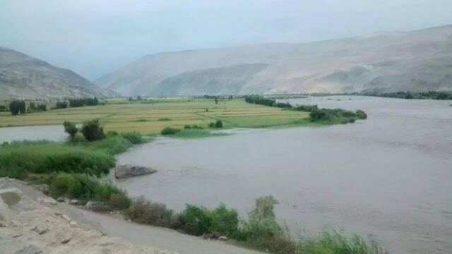 Río Ocoña corre riesgo de desborde si continúan intensas lluvias en Arequipa. Foto referencial