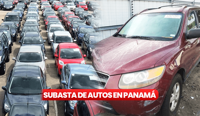 La subasta de autos comenzará a partir de las 2.00 p.m. en Panamá. Foto: MEF | Composición LR