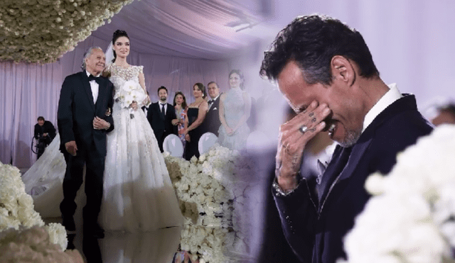 Nadia Ferreira lució de gala en su matrimonio con Marc Anthony. Foto: Composición LR/ Instagram.