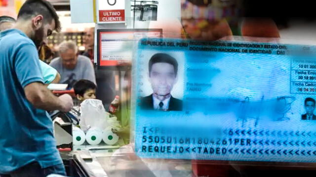 Los supermercados o las tiendas por departamentos del Perú suelen solicitar a sus clientes el número de su documento nacional de identidad (DNI). Foto: composición La República/Andina