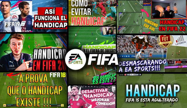 El handicap, la supuesta mecánica de los videojuegos de FIFA que hace que pierdas el partido sin importar qué tan bien juegues, sigue siendo denunciado por miles de usuarios. Foto: composición LR/YouTube/EA Sports