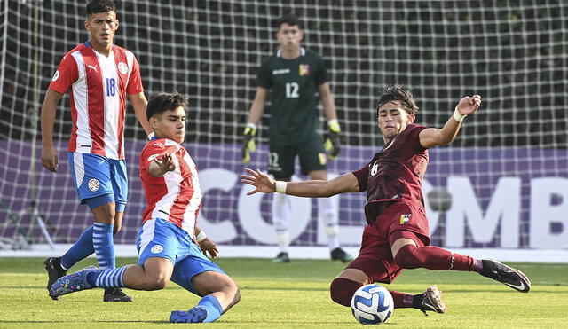 Venezuela y Paraguay arrancaron con empate en el hexagonal del Sudamericano Sub-20. Foto: AFP