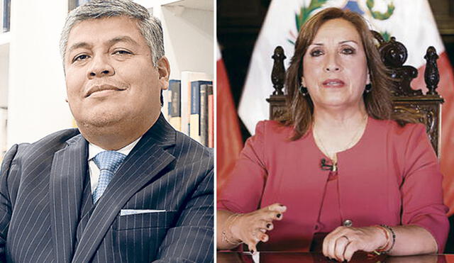 Luciano López se reunión con Dina Boluarte en Palacio de Gobierno. Foto: composición La República