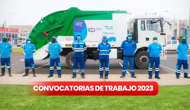Convocatoria de trabajo 2023 en San Miguel: la Municipalidad necesita 45 operarios de limpieza. Foto: composición LR/Municipalidad de San Miguel