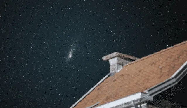 El cometa verde C/2022 E3 (ZTF) nos ha visitado después de 50.000 años. Foto: Raymond Kamstra