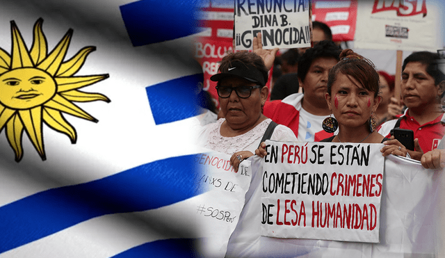 Organizaciones sociales de Uruguay se pronuncian sobre situación de Perú. Foto: AFP/video Organizaciones sociales de Uruguay se pronuncian sobre situación de Perú. Foto: AFP/video