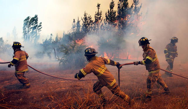 Chile confirma cuatro muertos por incendios forestales en el centro del país. Foto: EFE