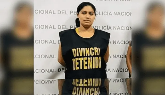 Alejandra Peña fue detenida por la Policía. Foto: Tumbes Noticias