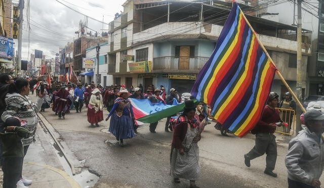 Movilizaciones. No dan tregua hasta renuncia de Boluarte. Foto:  La República.