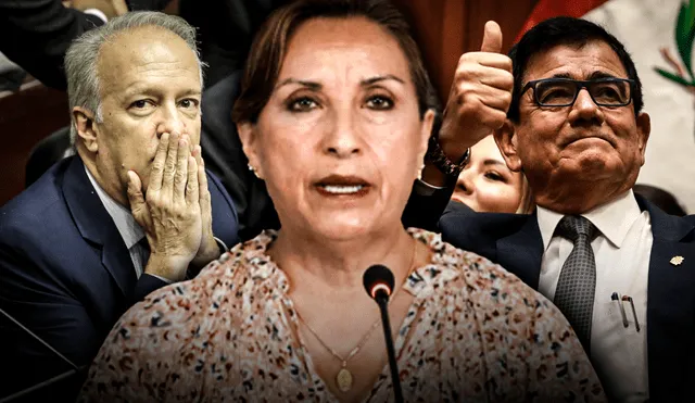 Guerra, Boluarte y Williams, quienes presiden las instancias que podrían sosegar la violencia. Foto: composición Gerson Cardoso/La República/Presidencia/Congreso