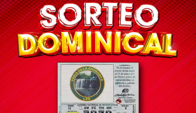 El sorteo Dominical destaca en su impresión a la "Feria de la Chorrera". Foto: Twitter/Lotería Nacional Pmá