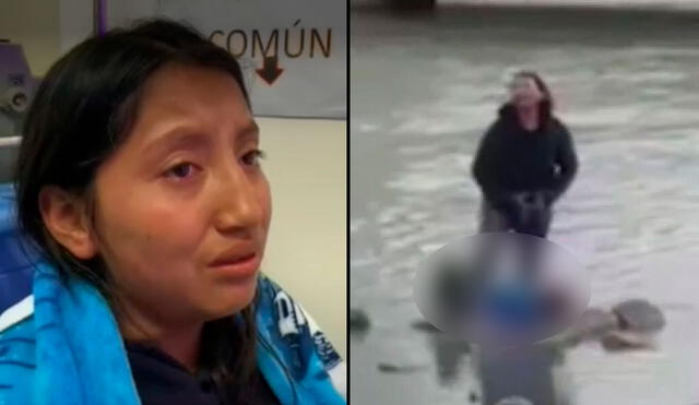 La familia migrante decidió cruzar un tramo del río Bravo luego de ver la recomendación de un video de TikTok. Foto: captura de Noticias Caracol