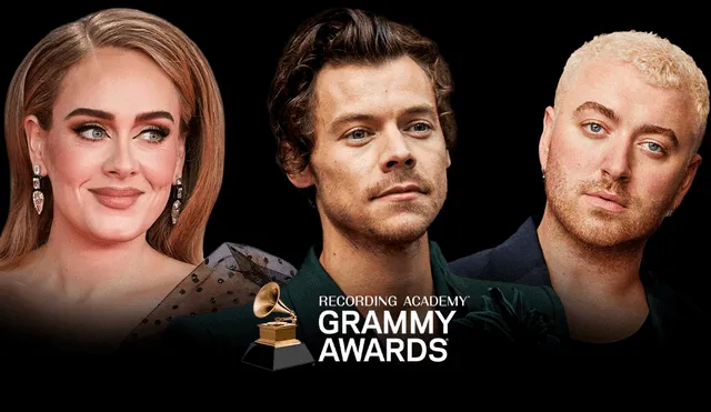 Adele y Harry Styles son algunos de los artistas con más nominaciones en los Grammy 2023. Foto: composición de Jazmín Ceras/La República