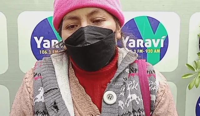 Madre de pequeña que está mal de salud. Foto: captura de video/Radio Yaraví .