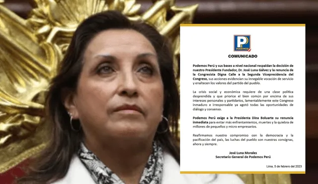 Podemos Perú calificó al Congreso de "inmaduro e irresponsable" tras rechazar el adelanto de elecciones. Foto: composición LR