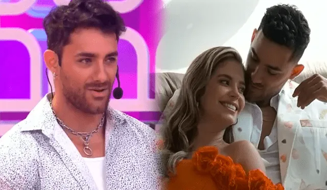 Austin Palao comenta sobre su romance con Flavia Laos. Foto: composición LR/ captura de América TV