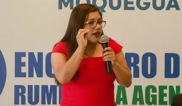 Pedido. Gilia Gutiérrez consideró que la única salida a la crisis es la renuncia de Boluarte. Foto: La República