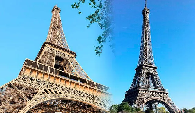 La Torre Eiffel está construida por más de 18.000 piezas de hierro. Foto: composición LR/Tour Eiffel