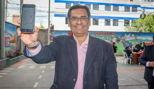 Ciudadano tramitó su brevete electrónico de manera exitosa. Foto: Gerencia Regional de Transportes y Comunicaciones (GRTC) - Cusco