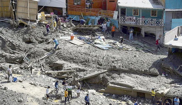 Las viviendas de Secocha se asentaron en el cauce de una quebrada. El domingo fueron arrasadas por un huaico originado por las intensas lluvias. Foto: EFE