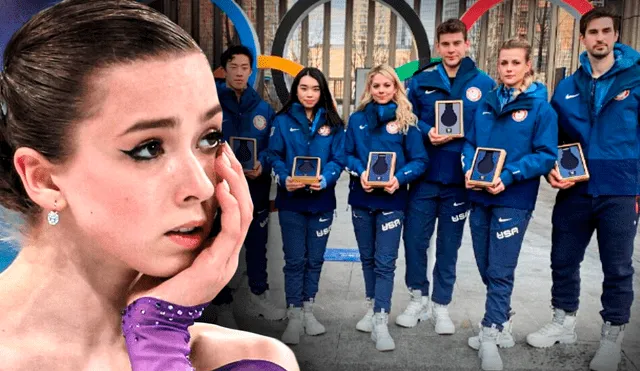 Equipo de patinaje de Estados Unidos demandan sus medallas olímpicas, luego del escándalo por el doping positivo de Kamila Valieva. Foto: Composición La República/EFE/U.S. Figure Skating/Instagram