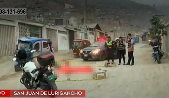 Sujetos acribillan a hombre en la Avenida Los Cipreses en SJL por presunto ajuste de cuentas. VIDEO: América TV