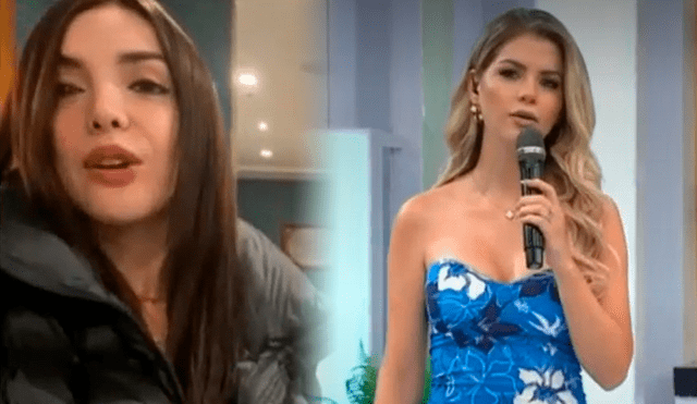 Rosángela Espinoza le responde a Brunella Horna. Foto: composición LR/América TV - Video: América TV